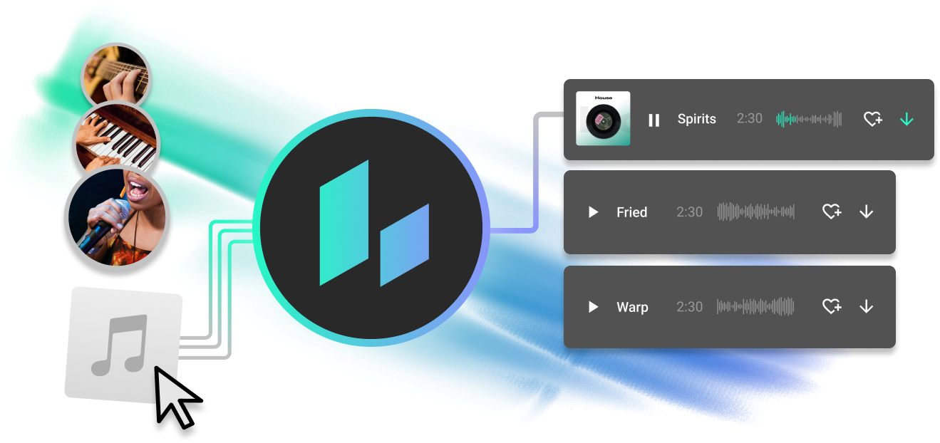 audio clips ai music generator