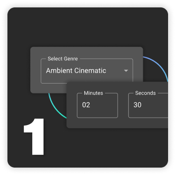 Initial user inputs for Ai Music Generator